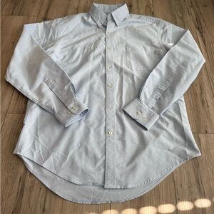 Lands' End Light Blue Casual Button Down Shirt Sz Large